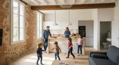 Un aménagement intérieur sur mesure, réalisé par des artisans de confiance. Courtier en travaux à Toulouse pour des projets de rénovation d'intérieur : cuisine, salle de bain, peinture.